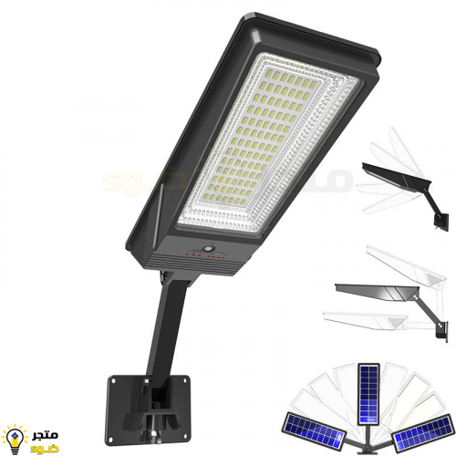 كشاف جداري 98 ليد متحرك طاقة شمسية