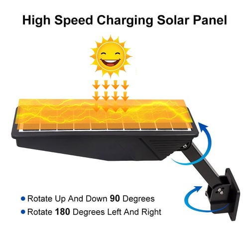 كشاف جداري 98 ليد متحرك طاقة شمسية