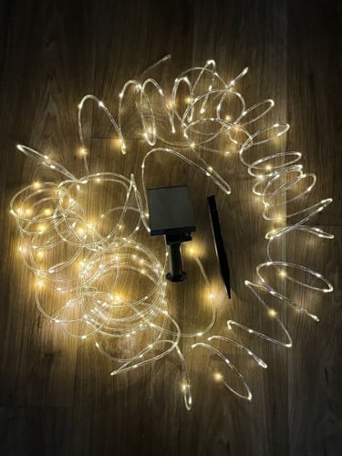 انارة السلسلة المضيئة المطورة بالطاقة الشمسية