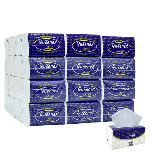 مناديل كيونكس 500 مفرد-40 علبه