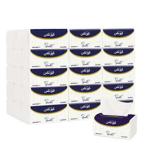 32 علبه مناديل كيونكس كبيرة - 600 منديل