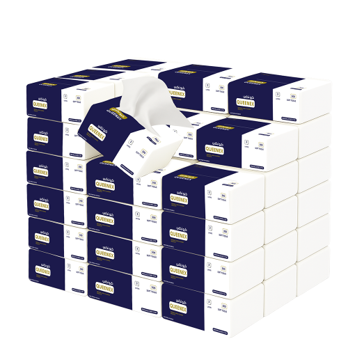 50 علبه مناديل كيونكس - 300 منديل مفرد