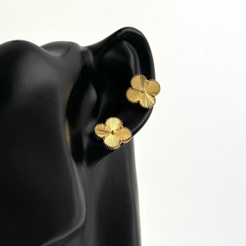 حلق ذهب زهرة كبيرة عيار 18