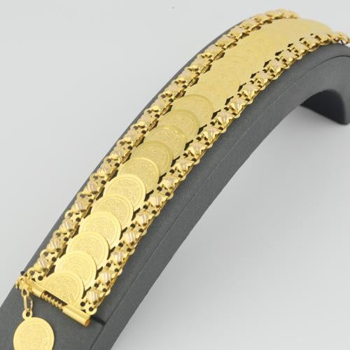 اسوارة ذهب جنيهات عريض عيار 21