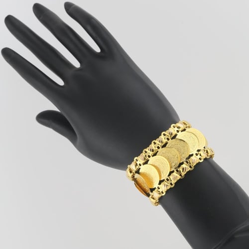 اسوارة ذهب جنيهات عريض عيار 21