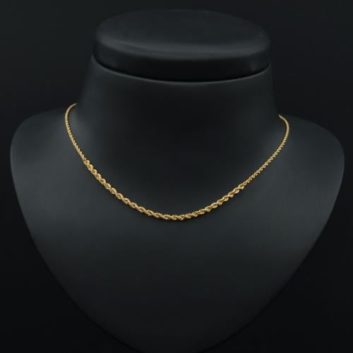 عقد ذهب مبروم عيار 18