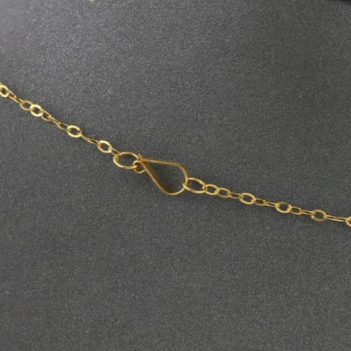 طقم ذهب ورود مزدوج مع ورود مطفية - عيار 21