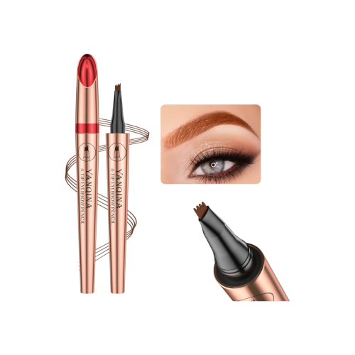 رسم الحواجب المتقن بني فاتح