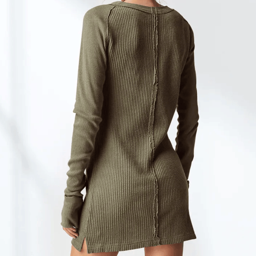 فستان استرتش أخضر