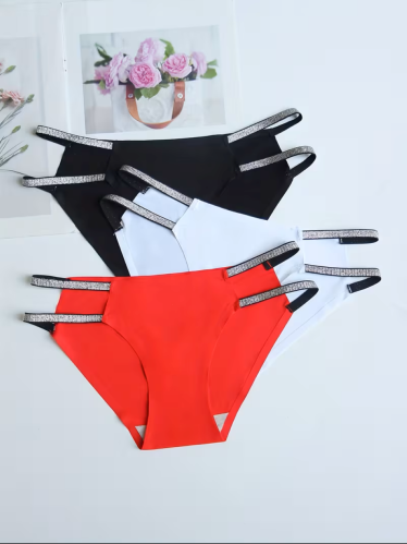 3pcs سراويل داخلية ناعمة ومسامات غير ملحومة