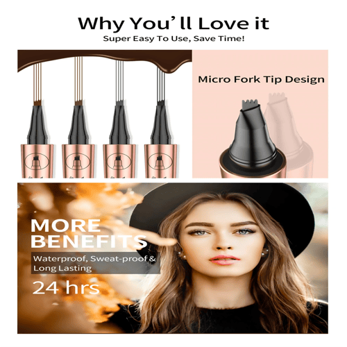 رسم الحواجب المتقن بني فاتح