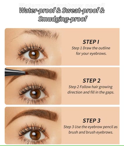 قلم حواجب بني متوسط