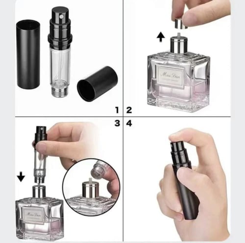 عبوة السفر بحجم 5 مل و 10 مل (جودة ممتازة) اللون ا...