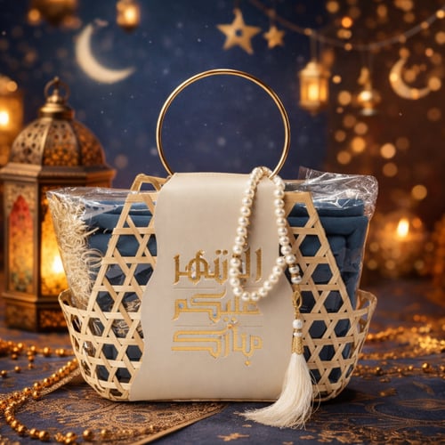 نقصه رمضان مصحف وسجادة مغلفه بخوص