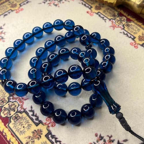 مسباح زعفراني فواح أزرق. الشكة: طربزونة فضة