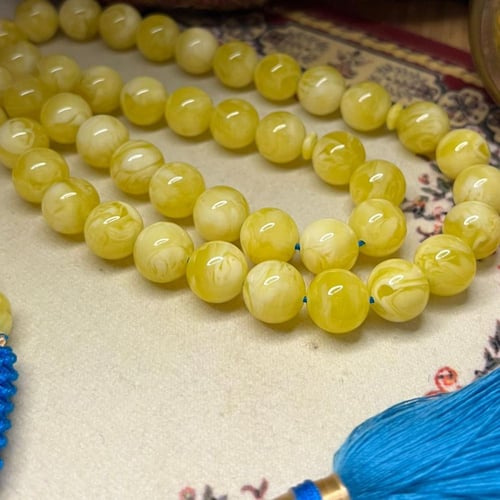 مسباح بكلايت شبيه الكهرمان الشكة: كركوشة تفصيل يدو...