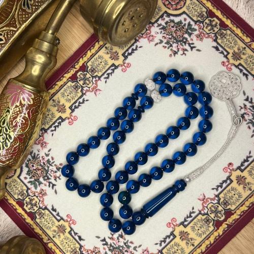 مسباح بكلايت الشكة:طربزونه وفواصل فضة