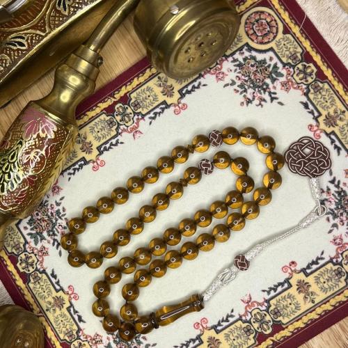 مسباح بكلايت الشكة :طربزونه وفواصل فضة