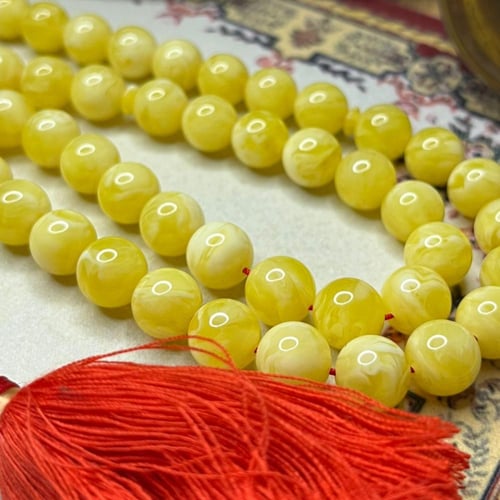 مسباح بكلايت شبيه الكهرمان الشكة: كركوشة تفصيل يدو...