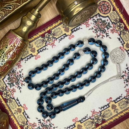 مسباح بكلايت الشكة:طربزونة والفواصل فضة