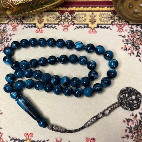 مسباح بكلايت أخضر معتق الشكة: طربزونه فضه