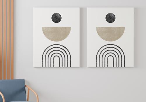 لوحة كانفس رسم تجريدي