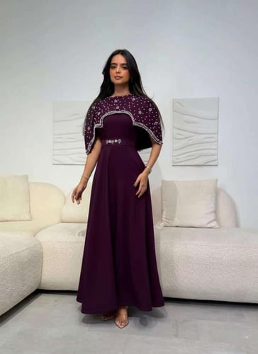 فستان أميرة النجوم البنفسجية