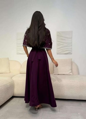 فستان أميرة النجوم البنفسجية