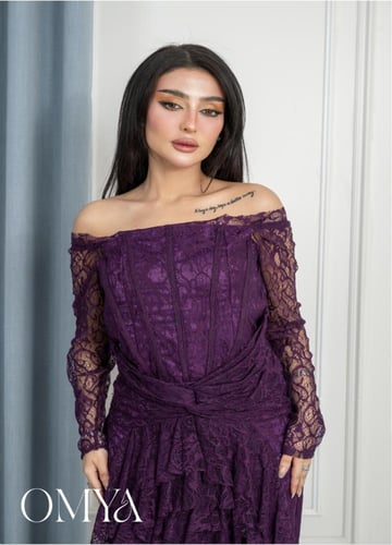 فستان نغم الأرجوان