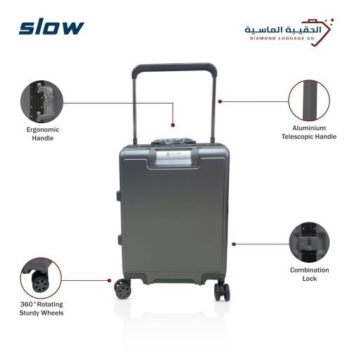 شنطة سفر PC يد طائرة قطعه واحدة لون رصاصي غامق– ما...