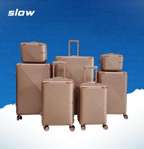 شنط سفر فيبر ABS - سبع قطع - ماركة SLOW