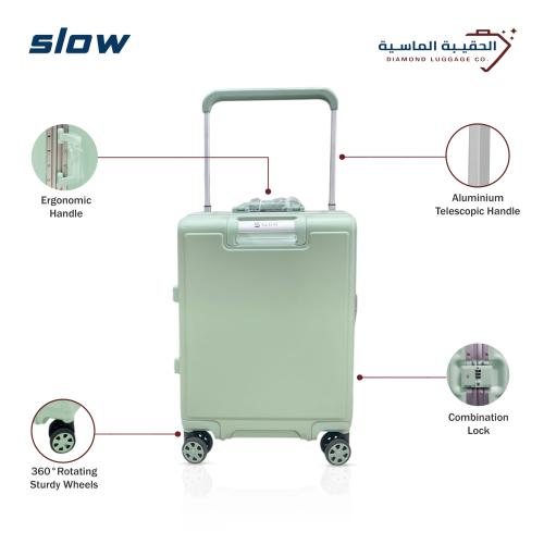 شنطة سفر PC يد طائرة قطعه واحدة لون زيتي– ماركة SL...