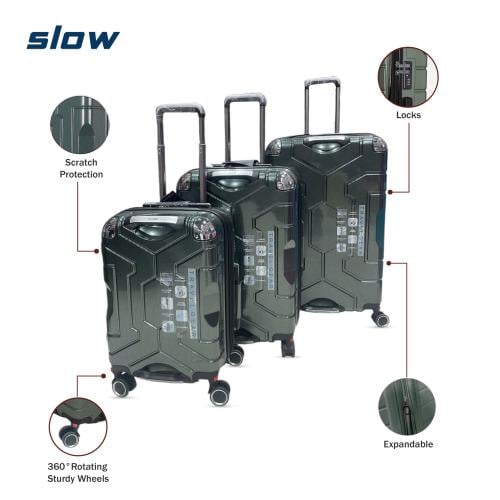 طقم شنط 3قطع لون اسود– ماركة SLOW