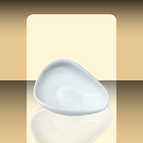 صحن البن ابيض /اسود