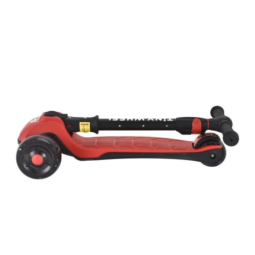 سكوتر تايني ويل احمر و اسود 3 كفرات قابل للطي