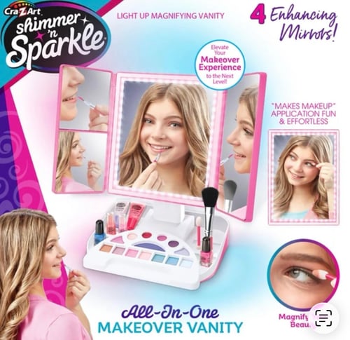 All in one makeover vanity