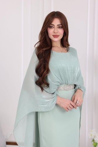 فستان شيفون خفيف مع بطانة بوليستر ناعم