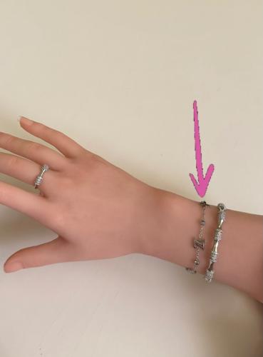 Van Cleef silver bracelet five flowers Master