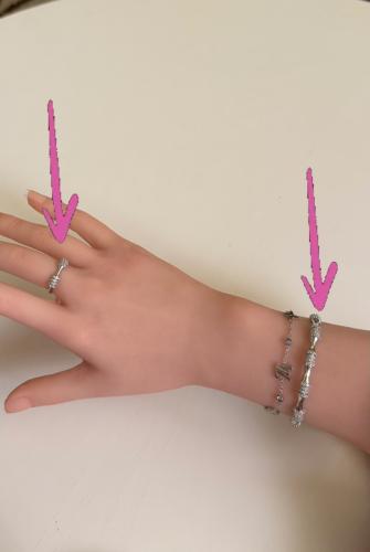 Gold APM bracelet with the ring