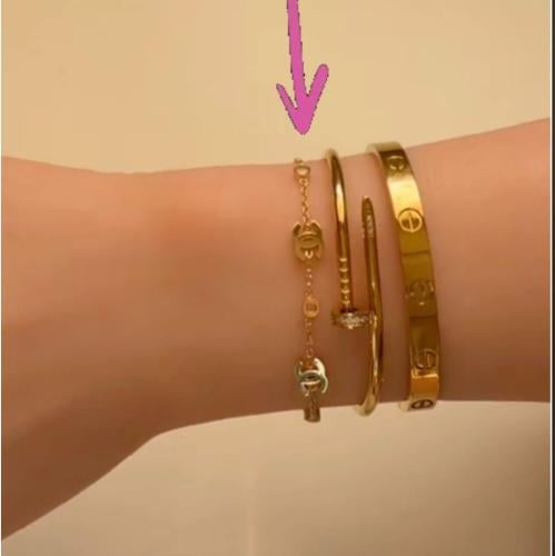 Chanel gold bracelet high quality chain
