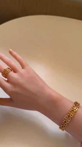 اسواره ميسكا ذهبي زركون فري ساز جوده عاليه مع الخا...