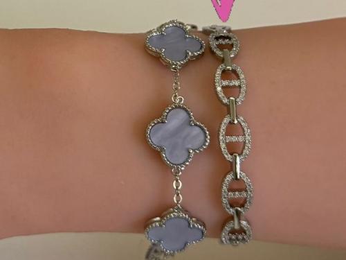 Armis silver bracelet adjustable with the ring