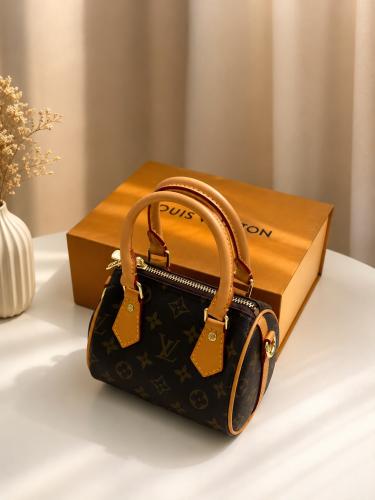LV brown master bag with brand accessories