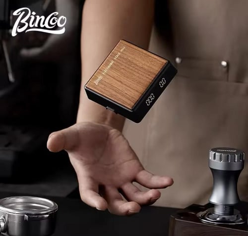 ميزان قهوة رقمي بتصميم خشبي Bincoo