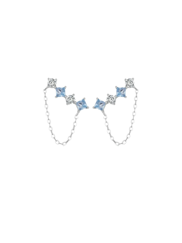 Silver Nova Earrings