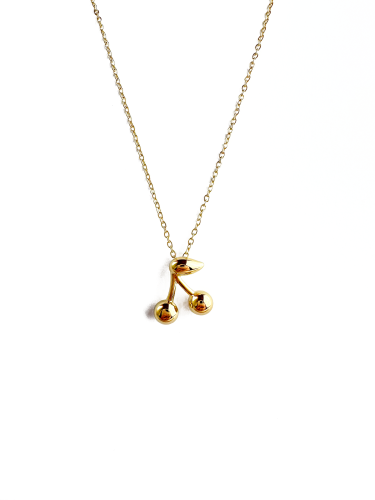 Golden Cherry Necklace