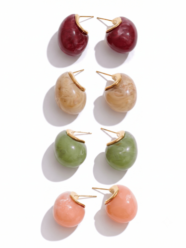 Aurelia Resin Stud Earrings