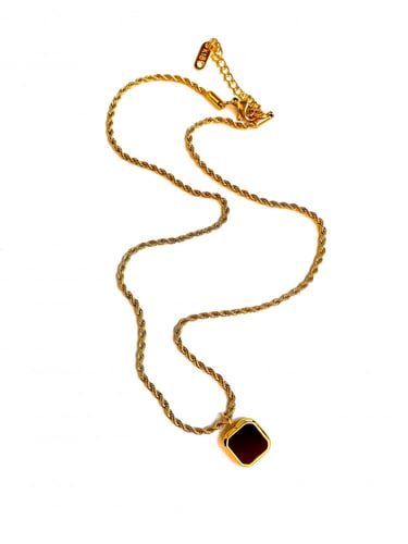 Black Tulip Necklace