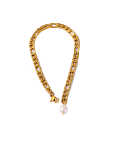 Chunky Pearl Drop Anklet