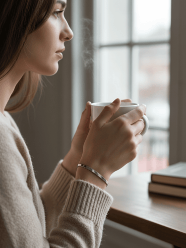 Shiny Orchid Bracelet - Silver